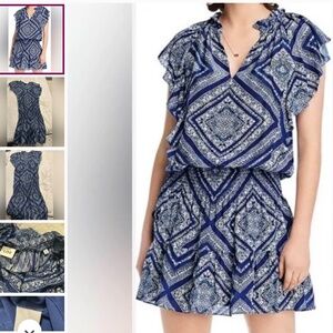 LINI Navy and White Maxi Dress